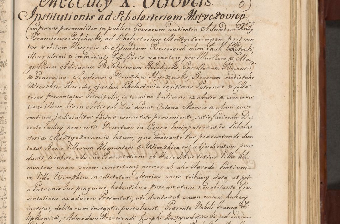 Zdjęcie nr 288 dla obiektu archiwalnego: Acta actorum episcopalium R. D. Casimiri a Łubna Łubiński, episcopi Cracoviensis, ducis Severiae ab anno 1714 ad annum 1719 conscripta. Volumen II