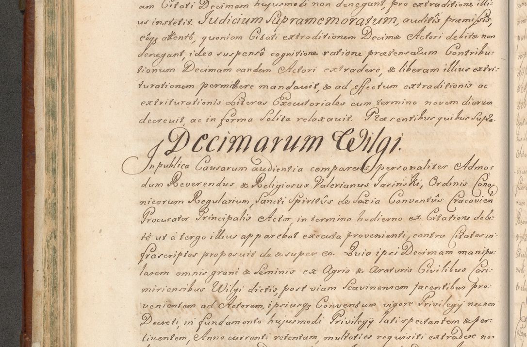 Zdjęcie nr 279 dla obiektu archiwalnego: Acta actorum episcopalium R. D. Casimiri a Łubna Łubiński, episcopi Cracoviensis, ducis Severiae ab anno 1714 ad annum 1719 conscripta. Volumen II