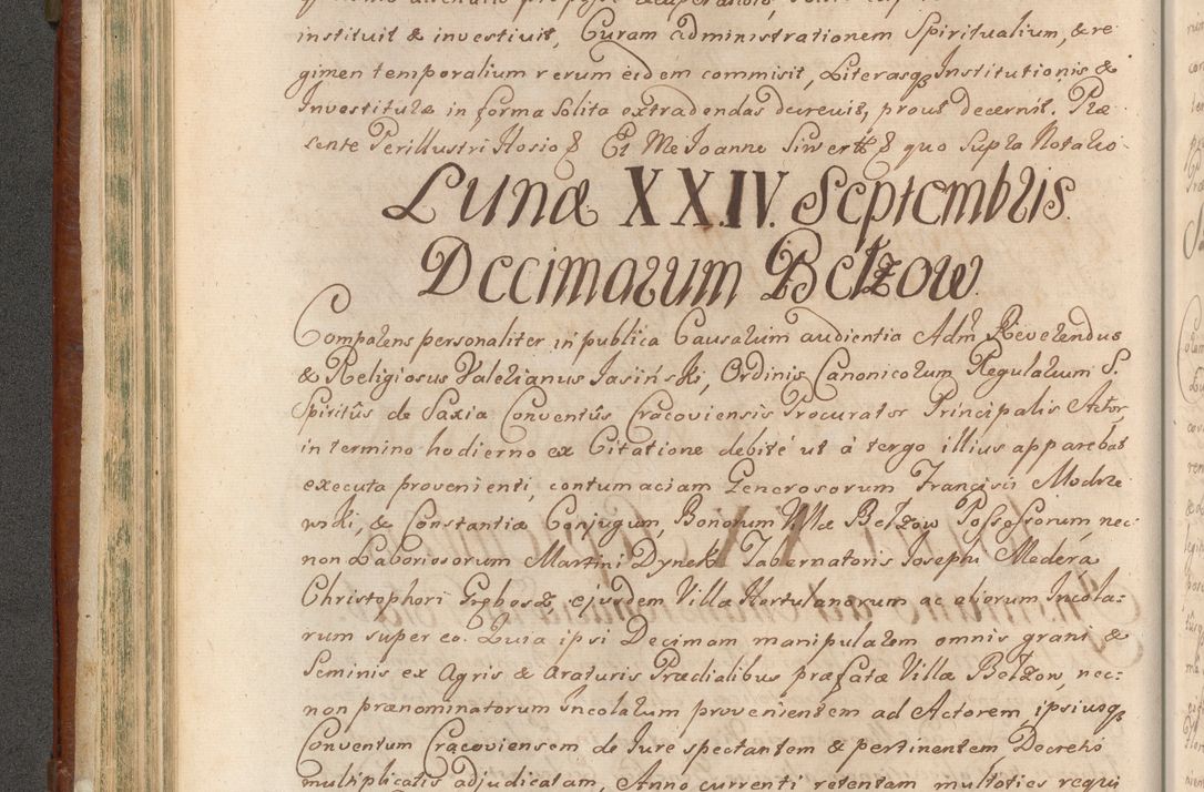 Zdjęcie nr 275 dla obiektu archiwalnego: Acta actorum episcopalium R. D. Casimiri a Łubna Łubiński, episcopi Cracoviensis, ducis Severiae ab anno 1714 ad annum 1719 conscripta. Volumen II