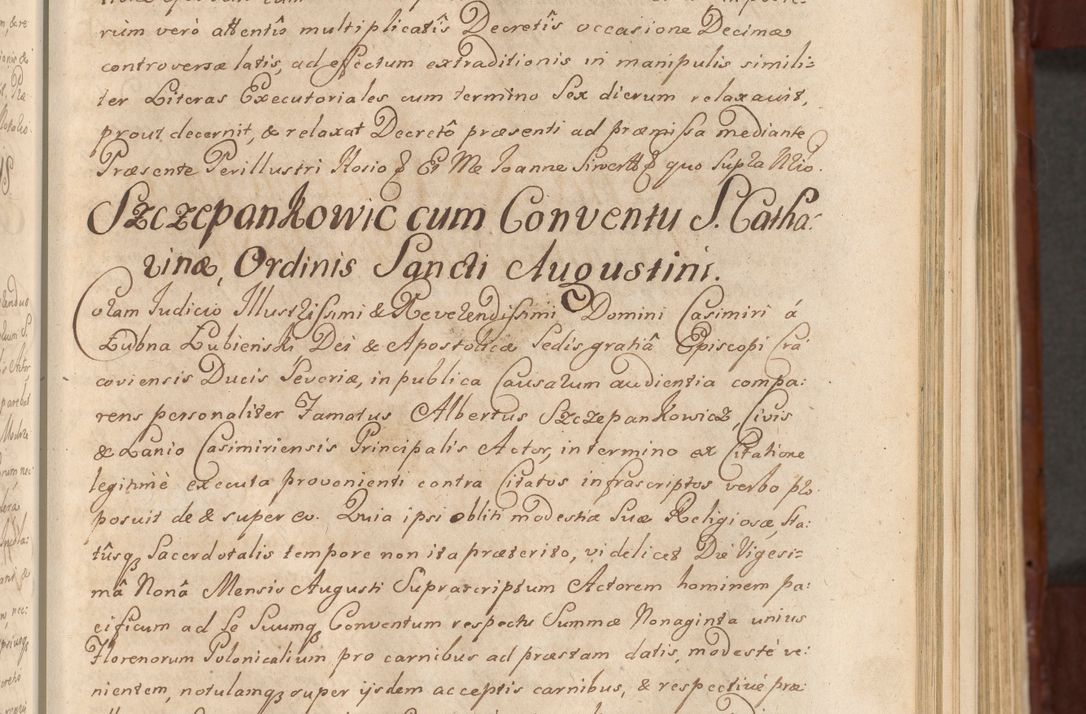 Zdjęcie nr 276 dla obiektu archiwalnego: Acta actorum episcopalium R. D. Casimiri a Łubna Łubiński, episcopi Cracoviensis, ducis Severiae ab anno 1714 ad annum 1719 conscripta. Volumen II