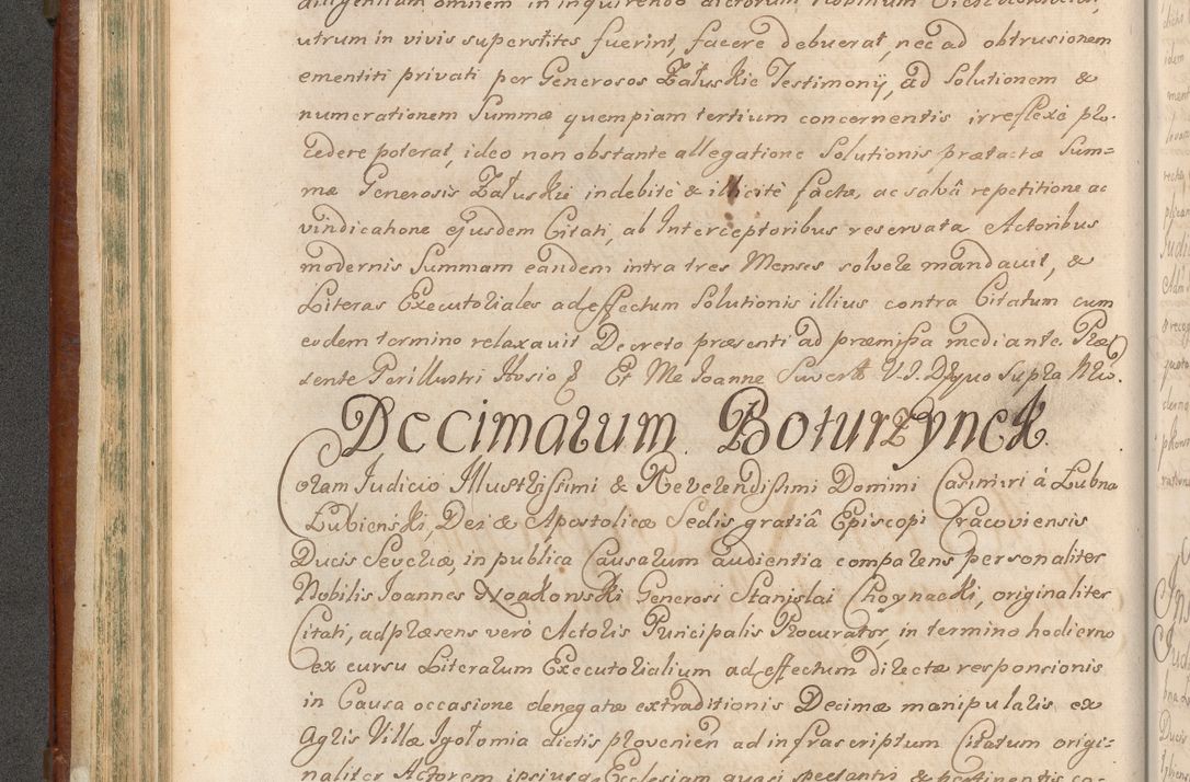 Zdjęcie nr 273 dla obiektu archiwalnego: Acta actorum episcopalium R. D. Casimiri a Łubna Łubiński, episcopi Cracoviensis, ducis Severiae ab anno 1714 ad annum 1719 conscripta. Volumen II