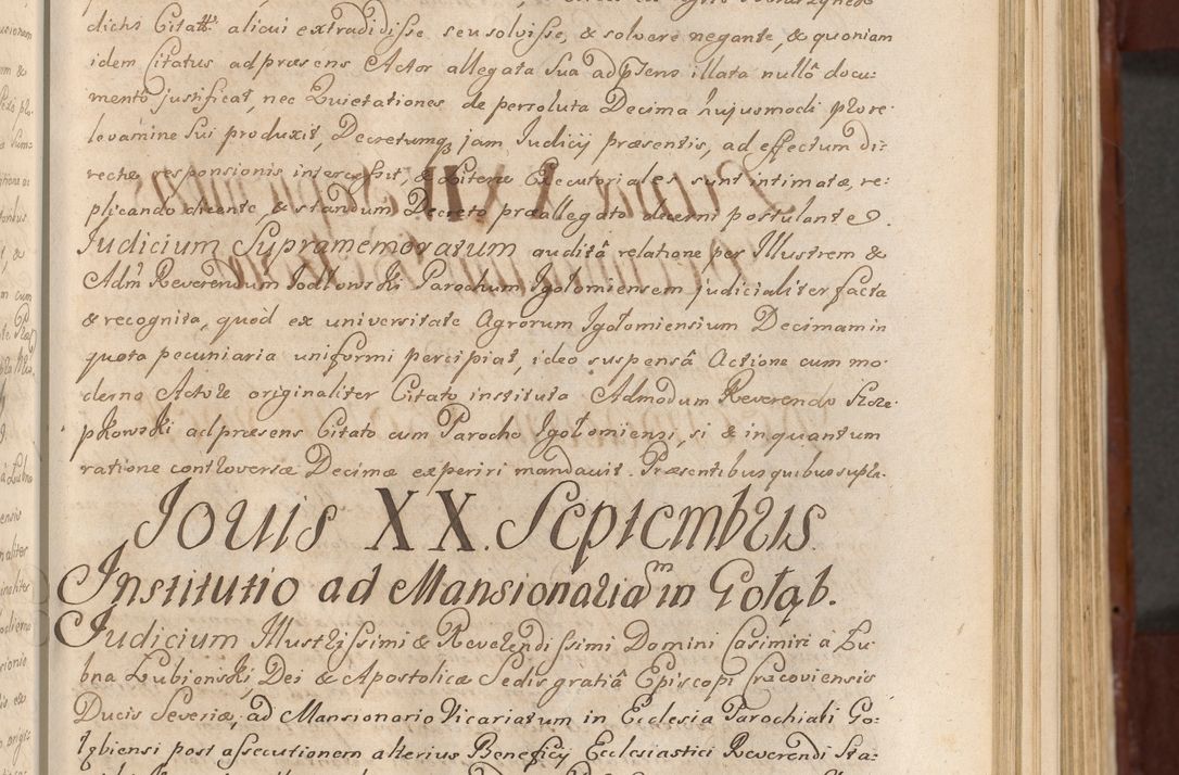 Zdjęcie nr 274 dla obiektu archiwalnego: Acta actorum episcopalium R. D. Casimiri a Łubna Łubiński, episcopi Cracoviensis, ducis Severiae ab anno 1714 ad annum 1719 conscripta. Volumen II