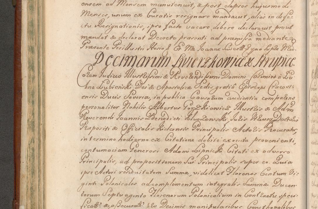 Zdjęcie nr 267 dla obiektu archiwalnego: Acta actorum episcopalium R. D. Casimiri a Łubna Łubiński, episcopi Cracoviensis, ducis Severiae ab anno 1714 ad annum 1719 conscripta. Volumen II