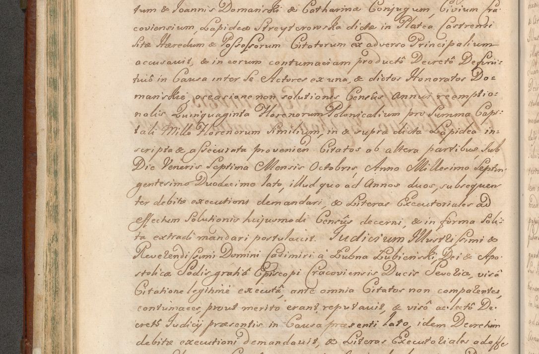 Zdjęcie nr 269 dla obiektu archiwalnego: Acta actorum episcopalium R. D. Casimiri a Łubna Łubiński, episcopi Cracoviensis, ducis Severiae ab anno 1714 ad annum 1719 conscripta. Volumen II