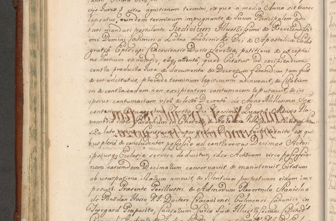 Zdjęcie nr 265 dla obiektu archiwalnego: Acta actorum episcopalium R. D. Casimiri a Łubna Łubiński, episcopi Cracoviensis, ducis Severiae ab anno 1714 ad annum 1719 conscripta. Volumen II
