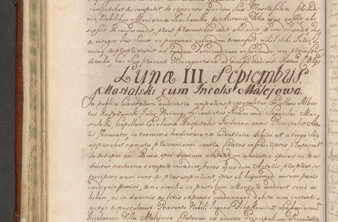 Zdjęcie nr 253 dla obiektu archiwalnego: Acta actorum episcopalium R. D. Casimiri a Łubna Łubiński, episcopi Cracoviensis, ducis Severiae ab anno 1714 ad annum 1719 conscripta. Volumen II