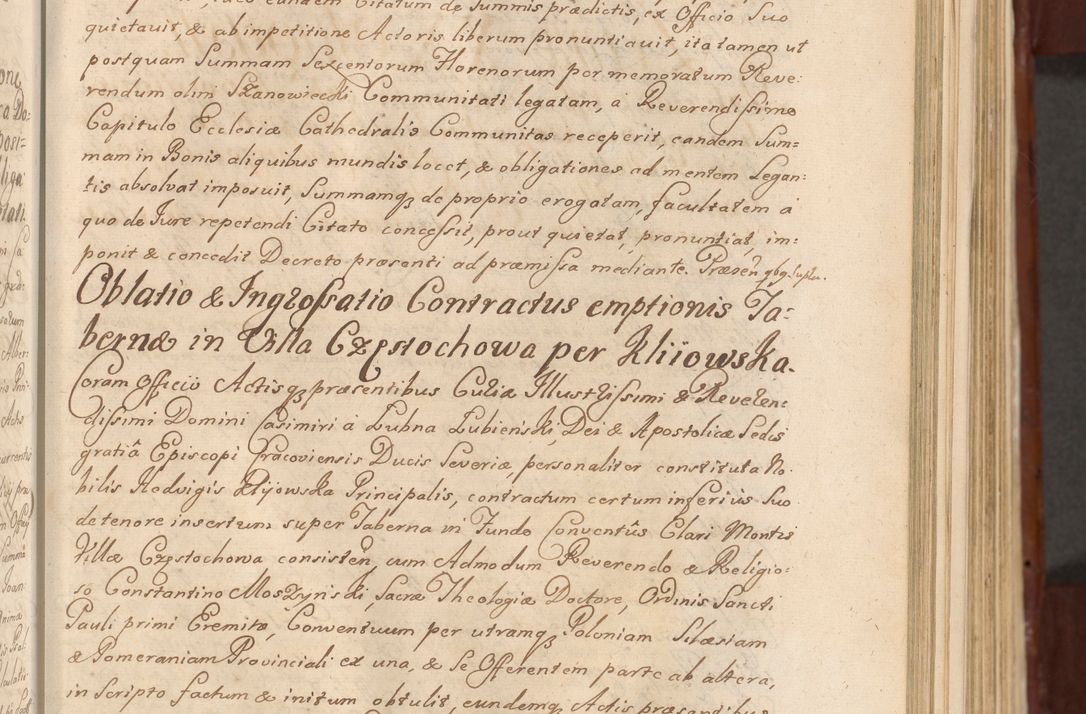 Zdjęcie nr 232 dla obiektu archiwalnego: Acta actorum episcopalium R. D. Casimiri a Łubna Łubiński, episcopi Cracoviensis, ducis Severiae ab anno 1714 ad annum 1719 conscripta. Volumen II