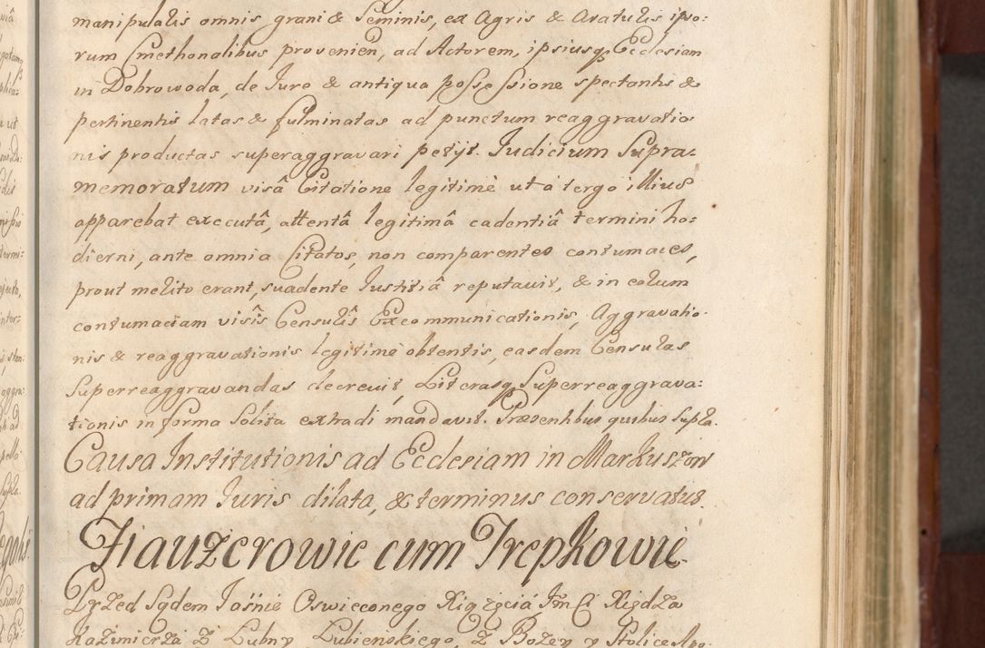 Zdjęcie nr 226 dla obiektu archiwalnego: Acta actorum episcopalium R. D. Casimiri a Łubna Łubiński, episcopi Cracoviensis, ducis Severiae ab anno 1714 ad annum 1719 conscripta. Volumen II