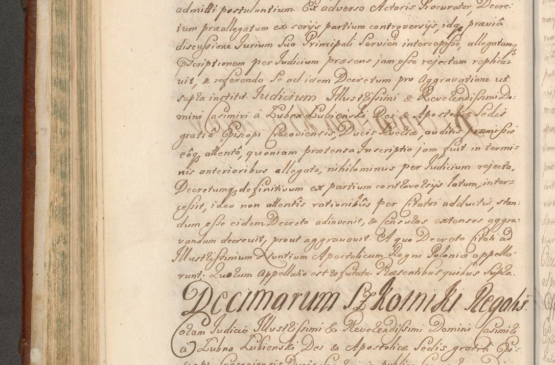 Zdjęcie nr 225 dla obiektu archiwalnego: Acta actorum episcopalium R. D. Casimiri a Łubna Łubiński, episcopi Cracoviensis, ducis Severiae ab anno 1714 ad annum 1719 conscripta. Volumen II