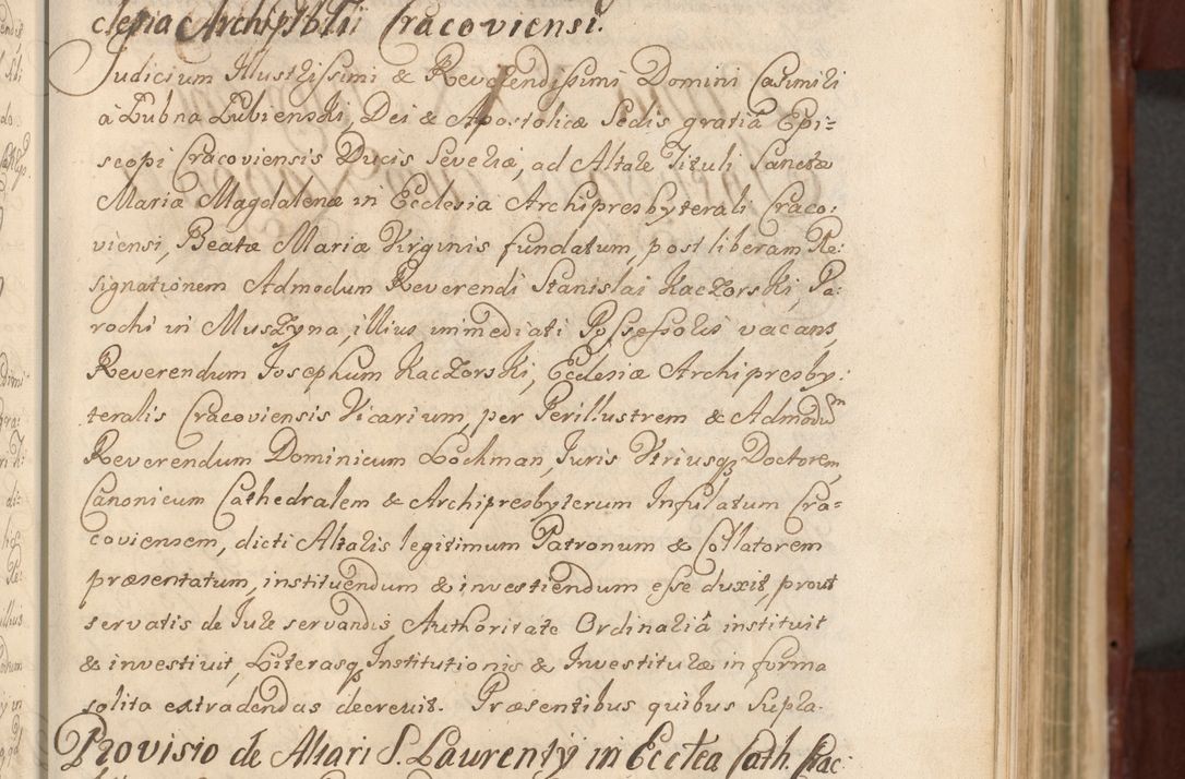 Zdjęcie nr 222 dla obiektu archiwalnego: Acta actorum episcopalium R. D. Casimiri a Łubna Łubiński, episcopi Cracoviensis, ducis Severiae ab anno 1714 ad annum 1719 conscripta. Volumen II
