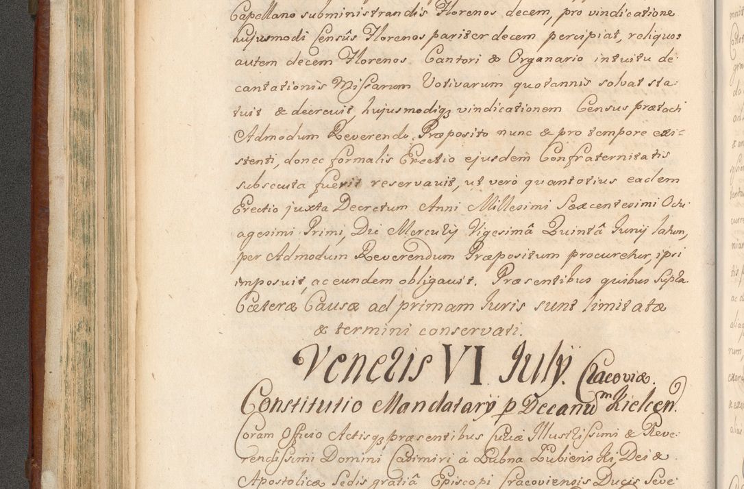 Zdjęcie nr 219 dla obiektu archiwalnego: Acta actorum episcopalium R. D. Casimiri a Łubna Łubiński, episcopi Cracoviensis, ducis Severiae ab anno 1714 ad annum 1719 conscripta. Volumen II