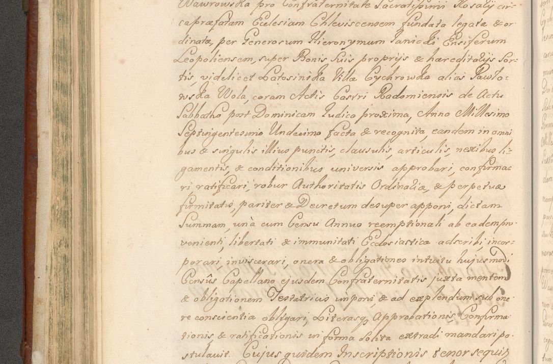 Zdjęcie nr 215 dla obiektu archiwalnego: Acta actorum episcopalium R. D. Casimiri a Łubna Łubiński, episcopi Cracoviensis, ducis Severiae ab anno 1714 ad annum 1719 conscripta. Volumen II