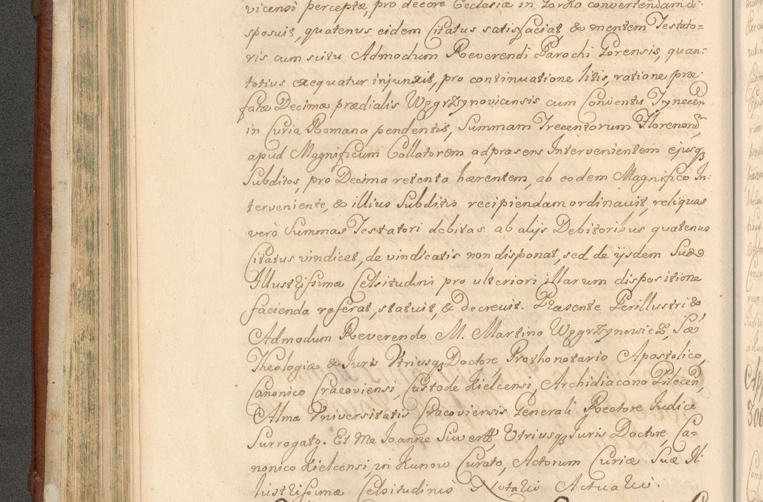 Zdjęcie nr 213 dla obiektu archiwalnego: Acta actorum episcopalium R. D. Casimiri a Łubna Łubiński, episcopi Cracoviensis, ducis Severiae ab anno 1714 ad annum 1719 conscripta. Volumen II