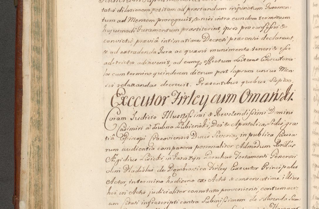 Zdjęcie nr 205 dla obiektu archiwalnego: Acta actorum episcopalium R. D. Casimiri a Łubna Łubiński, episcopi Cracoviensis, ducis Severiae ab anno 1714 ad annum 1719 conscripta. Volumen II