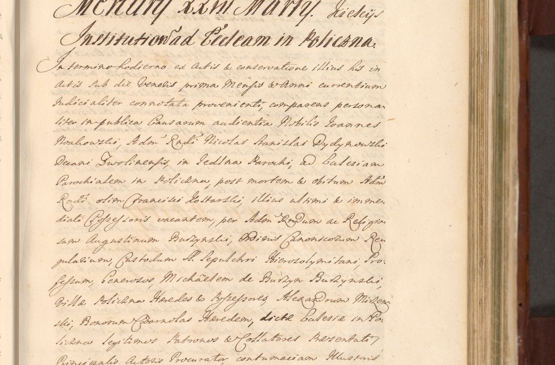 Zdjęcie nr 597 dla obiektu archiwalnego: Acta actorum episcopalium R. D. Casimiri a Łubna Łubiński, episcopi Cracoviensis, ducis Severiae ab anno 1714 ad annum 1719 conscripta. Volumen II