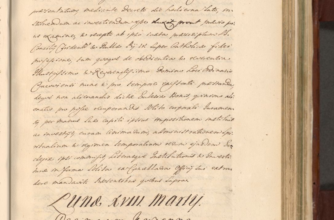 Zdjęcie nr 579 dla obiektu archiwalnego: Acta actorum episcopalium R. D. Casimiri a Łubna Łubiński, episcopi Cracoviensis, ducis Severiae ab anno 1714 ad annum 1719 conscripta. Volumen II