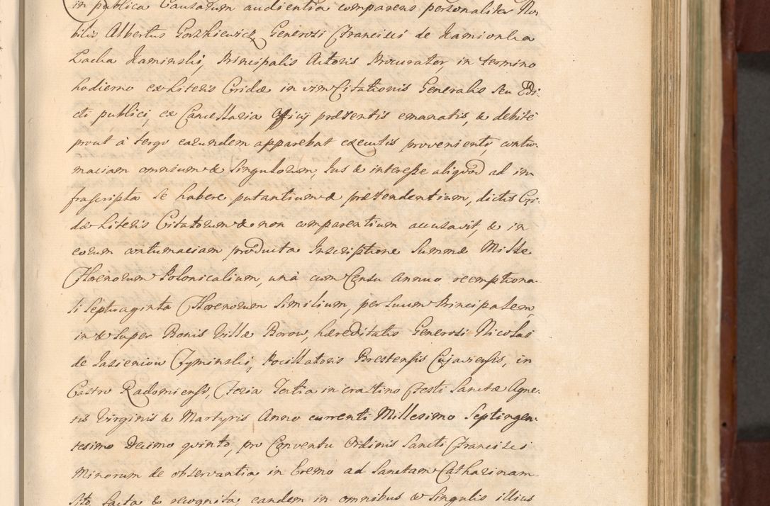 Zdjęcie nr 565 dla obiektu archiwalnego: Acta actorum episcopalium R. D. Casimiri a Łubna Łubiński, episcopi Cracoviensis, ducis Severiae ab anno 1714 ad annum 1719 conscripta. Volumen II