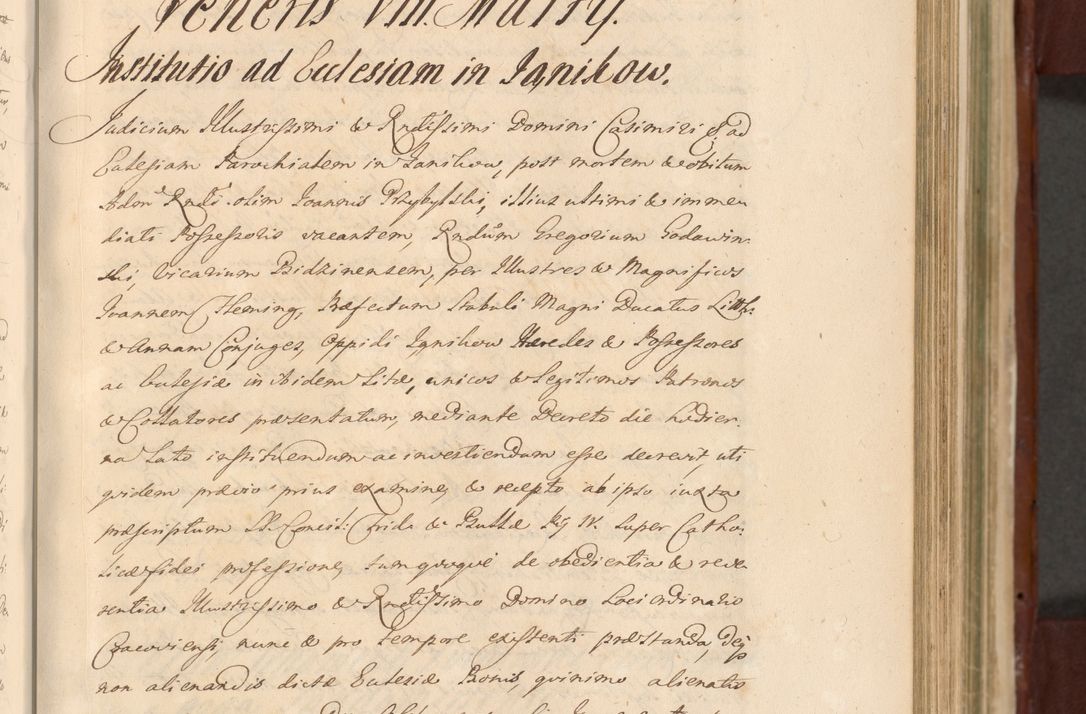 Zdjęcie nr 557 dla obiektu archiwalnego: Acta actorum episcopalium R. D. Casimiri a Łubna Łubiński, episcopi Cracoviensis, ducis Severiae ab anno 1714 ad annum 1719 conscripta. Volumen II