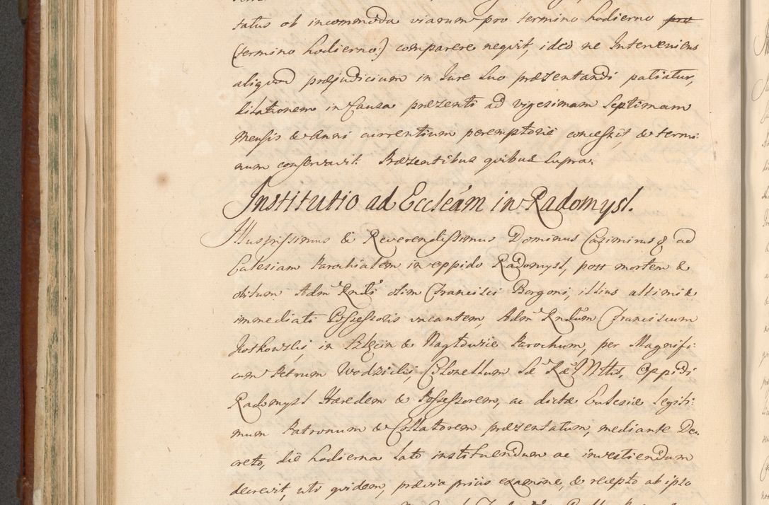 Zdjęcie nr 554 dla obiektu archiwalnego: Acta actorum episcopalium R. D. Casimiri a Łubna Łubiński, episcopi Cracoviensis, ducis Severiae ab anno 1714 ad annum 1719 conscripta. Volumen II