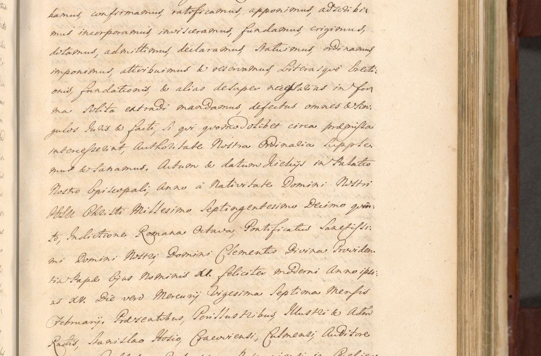 Zdjęcie nr 549 dla obiektu archiwalnego: Acta actorum episcopalium R. D. Casimiri a Łubna Łubiński, episcopi Cracoviensis, ducis Severiae ab anno 1714 ad annum 1719 conscripta. Volumen II