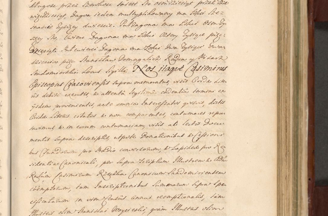 Zdjęcie nr 547 dla obiektu archiwalnego: Acta actorum episcopalium R. D. Casimiri a Łubna Łubiński, episcopi Cracoviensis, ducis Severiae ab anno 1714 ad annum 1719 conscripta. Volumen II