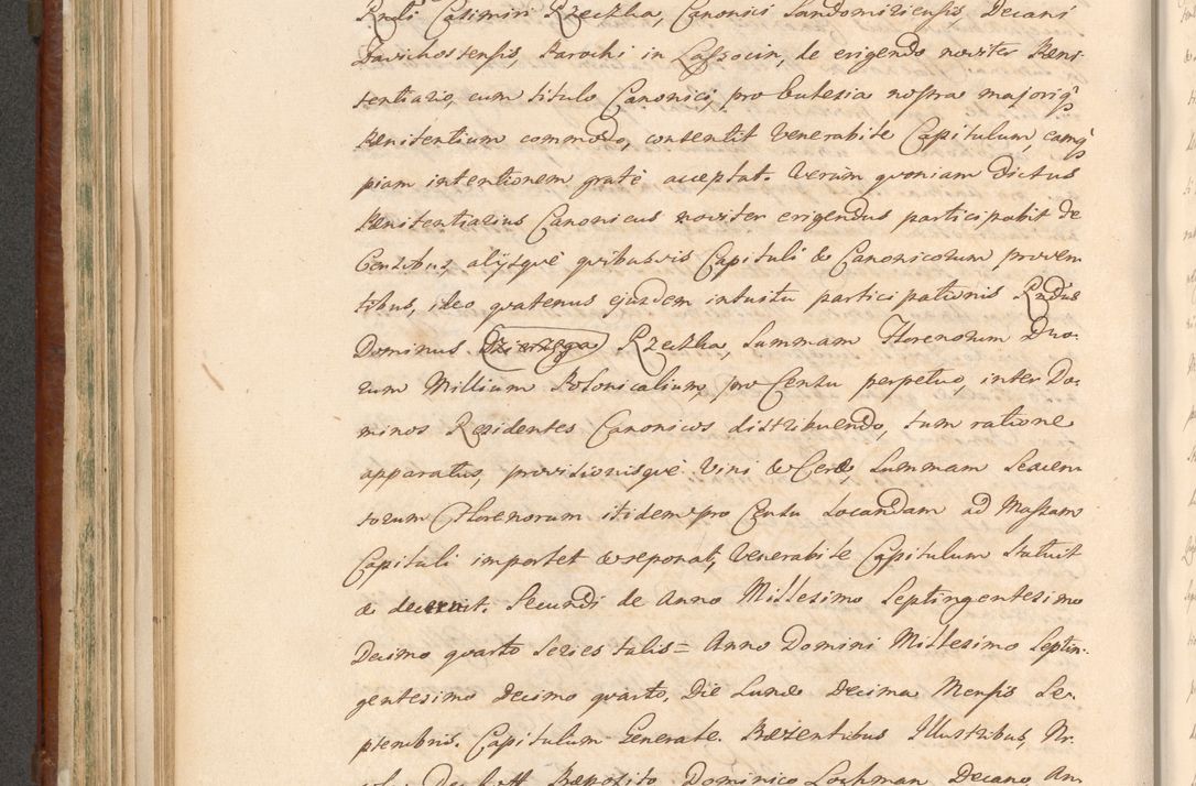 Zdjęcie nr 540 dla obiektu archiwalnego: Acta actorum episcopalium R. D. Casimiri a Łubna Łubiński, episcopi Cracoviensis, ducis Severiae ab anno 1714 ad annum 1719 conscripta. Volumen II
