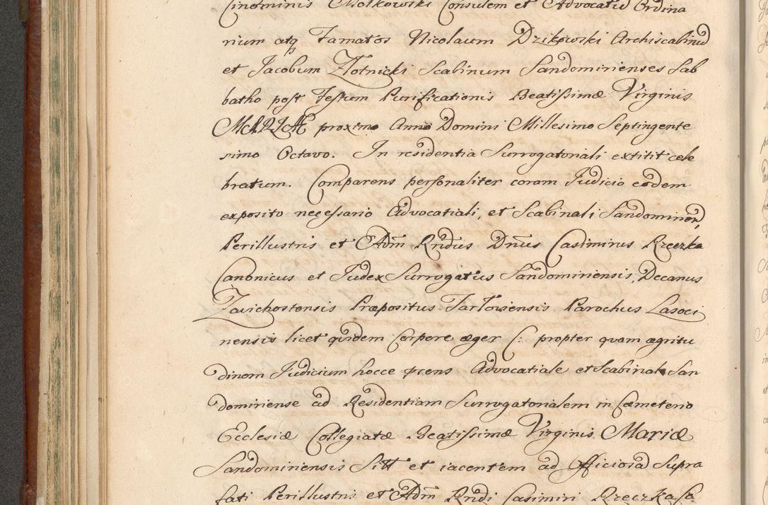Zdjęcie nr 518 dla obiektu archiwalnego: Acta actorum episcopalium R. D. Casimiri a Łubna Łubiński, episcopi Cracoviensis, ducis Severiae ab anno 1714 ad annum 1719 conscripta. Volumen II