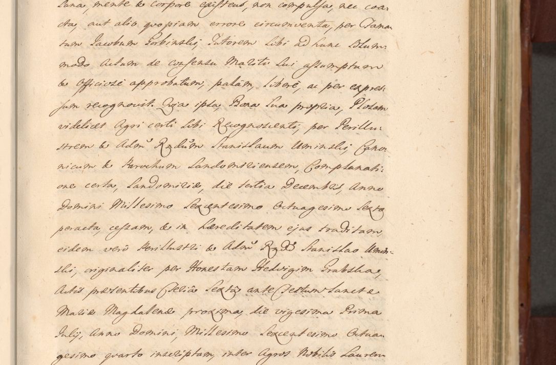 Zdjęcie nr 503 dla obiektu archiwalnego: Acta actorum episcopalium R. D. Casimiri a Łubna Łubiński, episcopi Cracoviensis, ducis Severiae ab anno 1714 ad annum 1719 conscripta. Volumen II