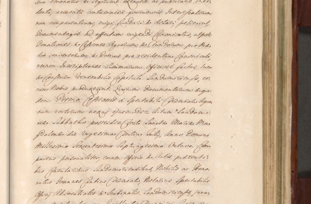 Zdjęcie nr 487 dla obiektu archiwalnego: Acta actorum episcopalium R. D. Casimiri a Łubna Łubiński, episcopi Cracoviensis, ducis Severiae ab anno 1714 ad annum 1719 conscripta. Volumen II