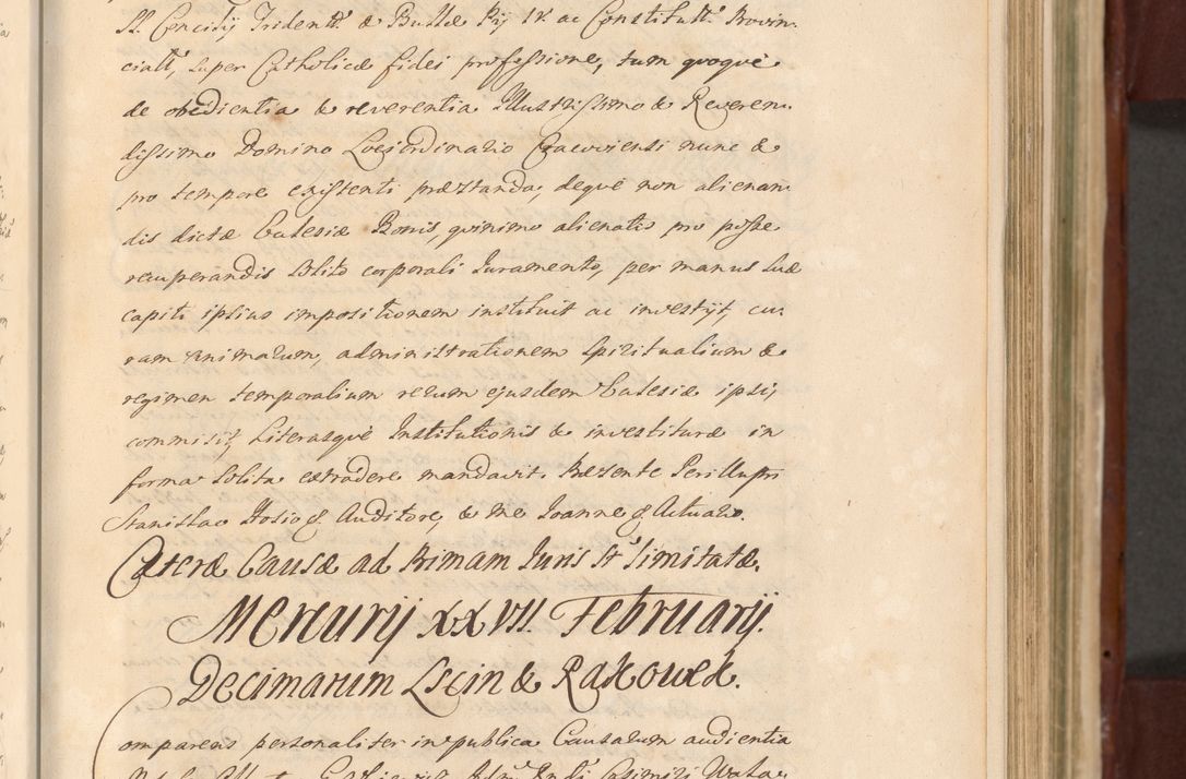 Zdjęcie nr 481 dla obiektu archiwalnego: Acta actorum episcopalium R. D. Casimiri a Łubna Łubiński, episcopi Cracoviensis, ducis Severiae ab anno 1714 ad annum 1719 conscripta. Volumen II