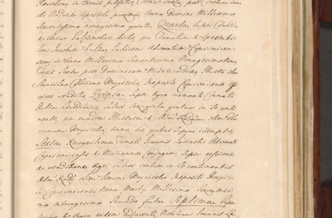 Zdjęcie nr 418 dla obiektu archiwalnego: Acta actorum episcopalium R. D. Casimiri a Łubna Łubiński, episcopi Cracoviensis, ducis Severiae ab anno 1714 ad annum 1719 conscripta. Volumen II