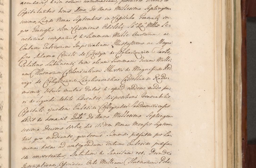 Zdjęcie nr 412 dla obiektu archiwalnego: Acta actorum episcopalium R. D. Casimiri a Łubna Łubiński, episcopi Cracoviensis, ducis Severiae ab anno 1714 ad annum 1719 conscripta. Volumen II