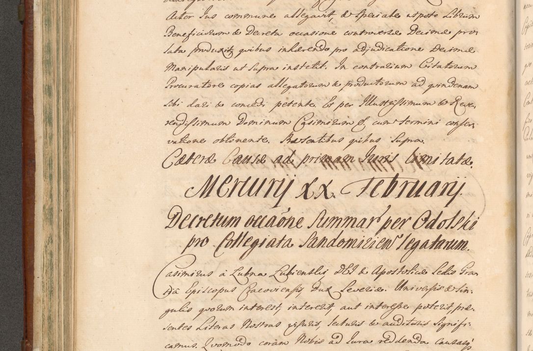 Zdjęcie nr 411 dla obiektu archiwalnego: Acta actorum episcopalium R. D. Casimiri a Łubna Łubiński, episcopi Cracoviensis, ducis Severiae ab anno 1714 ad annum 1719 conscripta. Volumen II