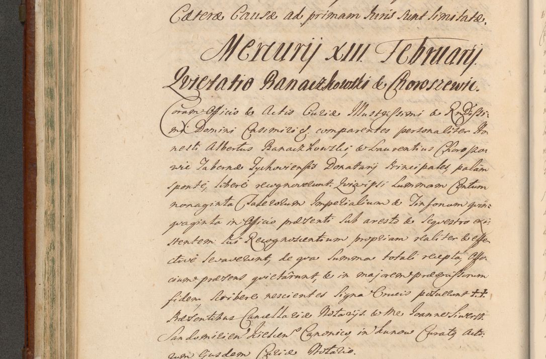 Zdjęcie nr 405 dla obiektu archiwalnego: Acta actorum episcopalium R. D. Casimiri a Łubna Łubiński, episcopi Cracoviensis, ducis Severiae ab anno 1714 ad annum 1719 conscripta. Volumen II