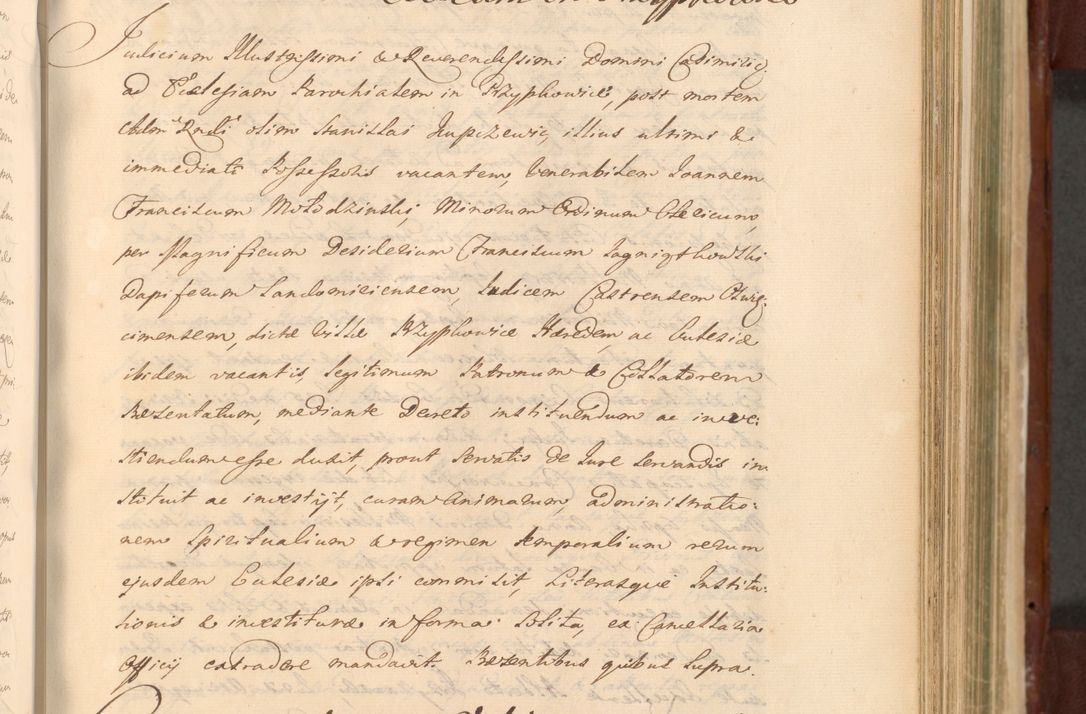 Zdjęcie nr 800 dla obiektu archiwalnego: Acta actorum episcopalium R. D. Casimiri a Łubna Łubiński, episcopi Cracoviensis, ducis Severiae ab anno 1714 ad annum 1719 conscripta. Volumen II