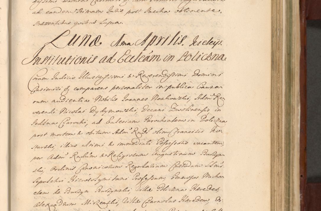 Zdjęcie nr 605 dla obiektu archiwalnego: Acta actorum episcopalium R. D. Casimiri a Łubna Łubiński, episcopi Cracoviensis, ducis Severiae ab anno 1714 ad annum 1719 conscripta. Volumen II