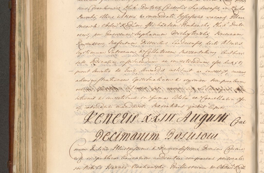 Zdjęcie nr 781 dla obiektu archiwalnego: Acta actorum episcopalium R. D. Casimiri a Łubna Łubiński, episcopi Cracoviensis, ducis Severiae ab anno 1714 ad annum 1719 conscripta. Volumen II