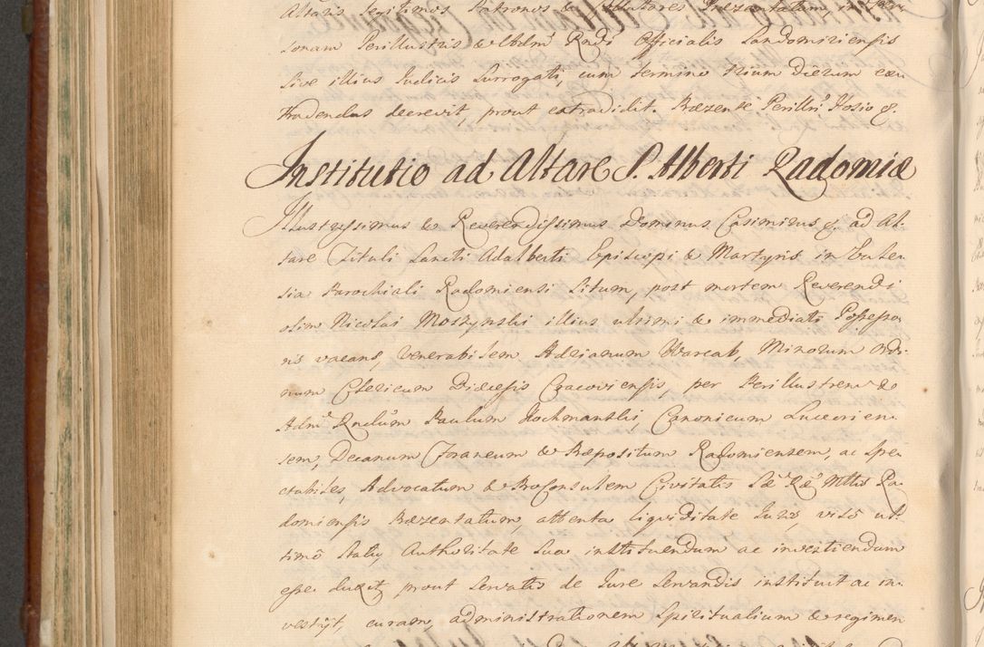 Zdjęcie nr 775 dla obiektu archiwalnego: Acta actorum episcopalium R. D. Casimiri a Łubna Łubiński, episcopi Cracoviensis, ducis Severiae ab anno 1714 ad annum 1719 conscripta. Volumen II