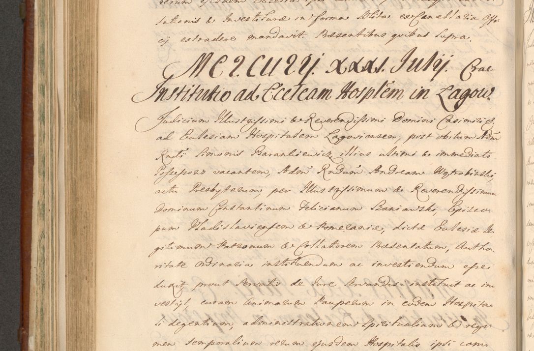 Zdjęcie nr 777 dla obiektu archiwalnego: Acta actorum episcopalium R. D. Casimiri a Łubna Łubiński, episcopi Cracoviensis, ducis Severiae ab anno 1714 ad annum 1719 conscripta. Volumen II