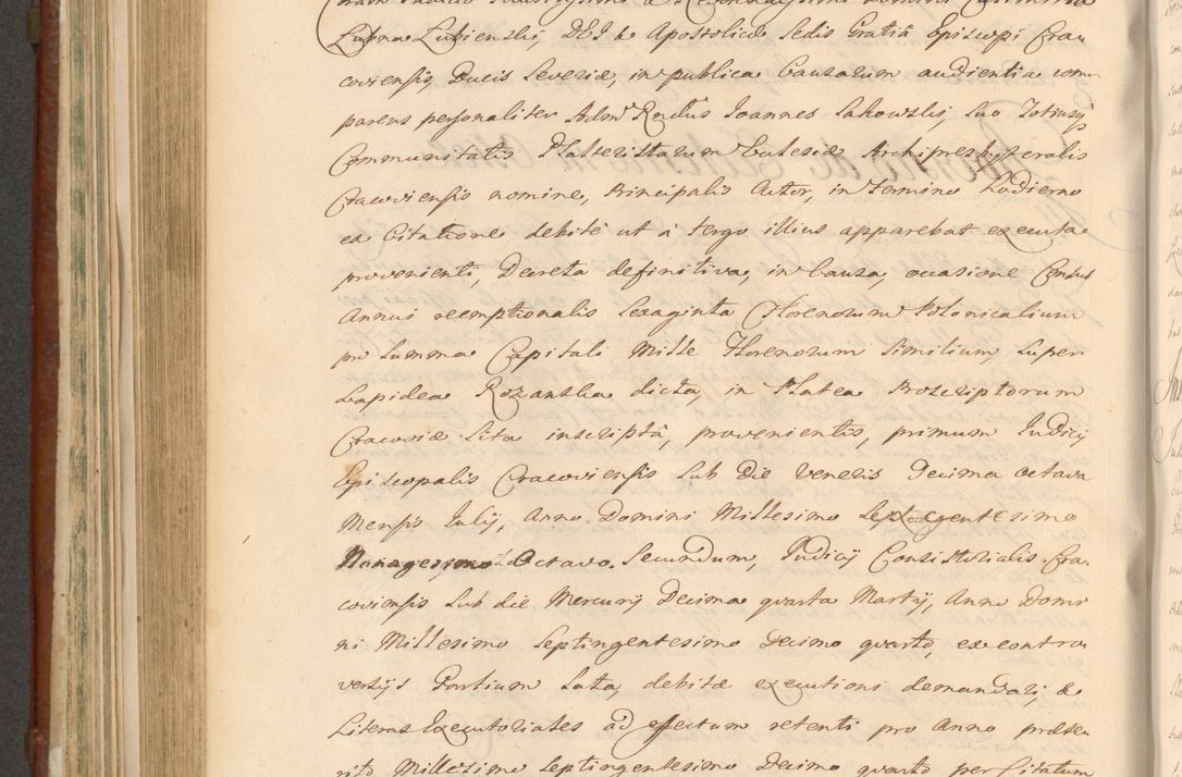 Zdjęcie nr 771 dla obiektu archiwalnego: Acta actorum episcopalium R. D. Casimiri a Łubna Łubiński, episcopi Cracoviensis, ducis Severiae ab anno 1714 ad annum 1719 conscripta. Volumen II