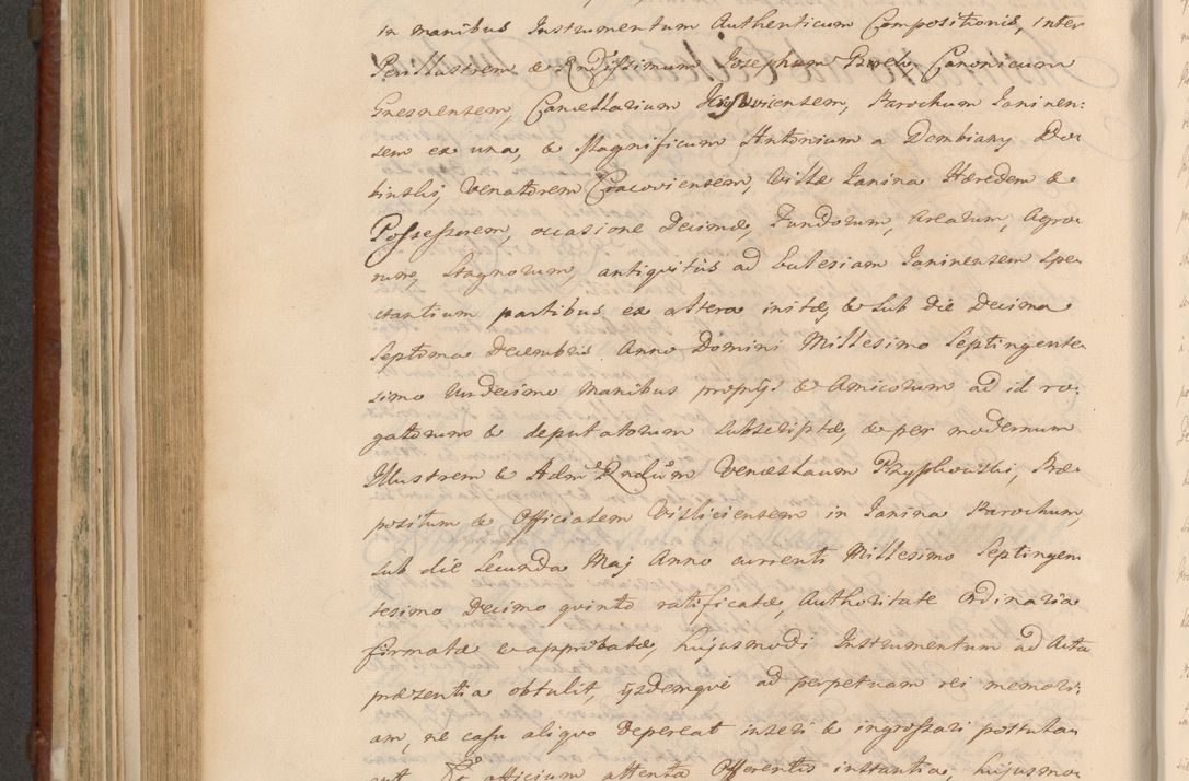 Zdjęcie nr 759 dla obiektu archiwalnego: Acta actorum episcopalium R. D. Casimiri a Łubna Łubiński, episcopi Cracoviensis, ducis Severiae ab anno 1714 ad annum 1719 conscripta. Volumen II