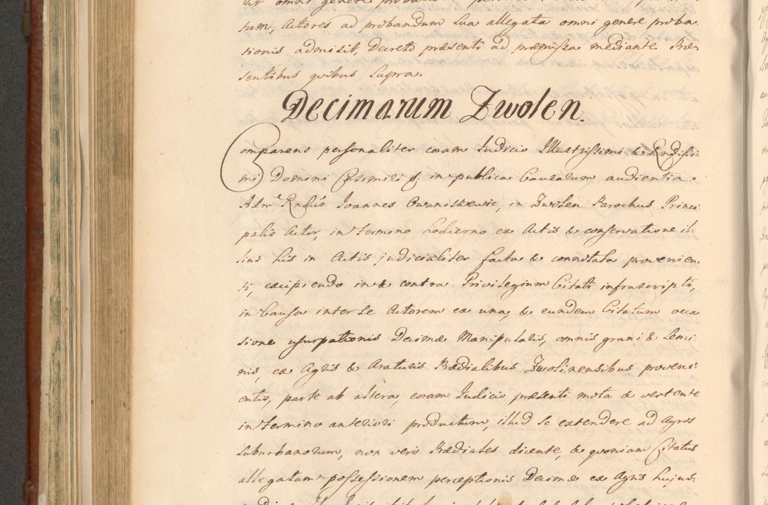 Zdjęcie nr 755 dla obiektu archiwalnego: Acta actorum episcopalium R. D. Casimiri a Łubna Łubiński, episcopi Cracoviensis, ducis Severiae ab anno 1714 ad annum 1719 conscripta. Volumen II
