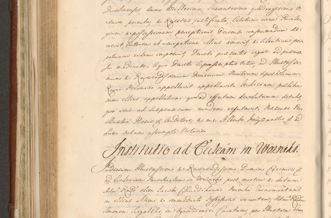 Zdjęcie nr 757 dla obiektu archiwalnego: Acta actorum episcopalium R. D. Casimiri a Łubna Łubiński, episcopi Cracoviensis, ducis Severiae ab anno 1714 ad annum 1719 conscripta. Volumen II