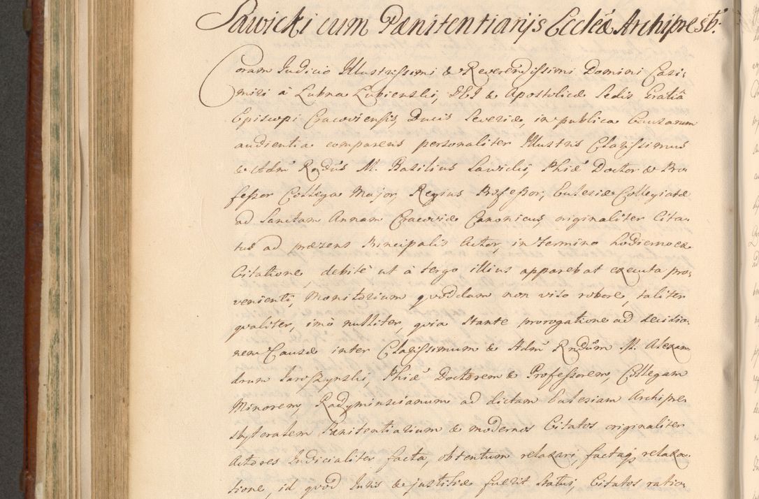 Zdjęcie nr 751 dla obiektu archiwalnego: Acta actorum episcopalium R. D. Casimiri a Łubna Łubiński, episcopi Cracoviensis, ducis Severiae ab anno 1714 ad annum 1719 conscripta. Volumen II