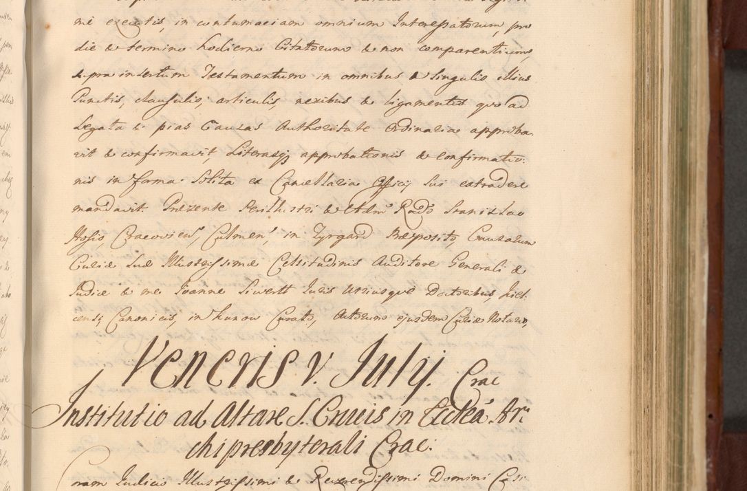 Zdjęcie nr 748 dla obiektu archiwalnego: Acta actorum episcopalium R. D. Casimiri a Łubna Łubiński, episcopi Cracoviensis, ducis Severiae ab anno 1714 ad annum 1719 conscripta. Volumen II
