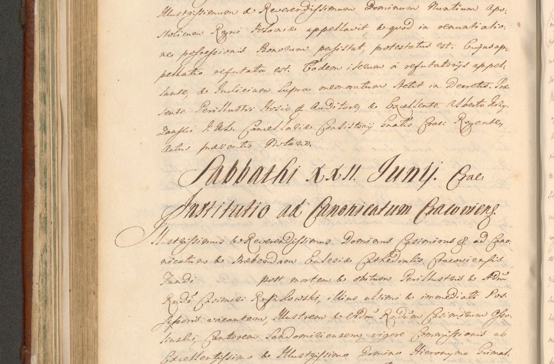 Zdjęcie nr 733 dla obiektu archiwalnego: Acta actorum episcopalium R. D. Casimiri a Łubna Łubiński, episcopi Cracoviensis, ducis Severiae ab anno 1714 ad annum 1719 conscripta. Volumen II
