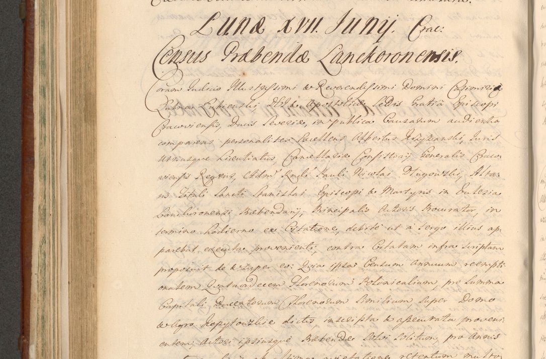 Zdjęcie nr 724 dla obiektu archiwalnego: Acta actorum episcopalium R. D. Casimiri a Łubna Łubiński, episcopi Cracoviensis, ducis Severiae ab anno 1714 ad annum 1719 conscripta. Volumen II