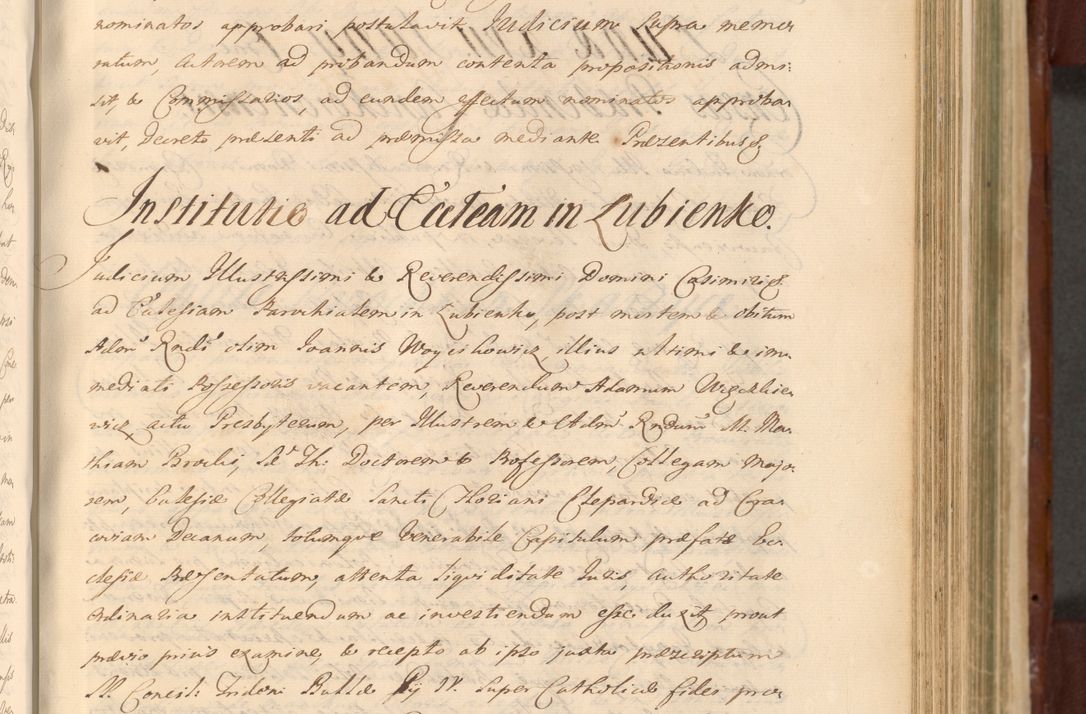 Zdjęcie nr 725 dla obiektu archiwalnego: Acta actorum episcopalium R. D. Casimiri a Łubna Łubiński, episcopi Cracoviensis, ducis Severiae ab anno 1714 ad annum 1719 conscripta. Volumen II