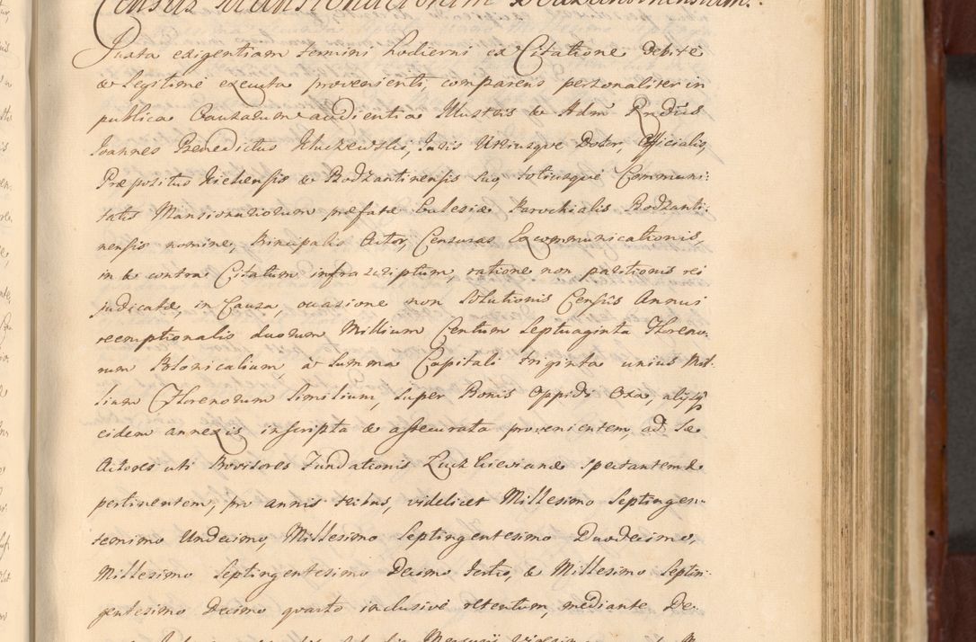 Zdjęcie nr 719 dla obiektu archiwalnego: Acta actorum episcopalium R. D. Casimiri a Łubna Łubiński, episcopi Cracoviensis, ducis Severiae ab anno 1714 ad annum 1719 conscripta. Volumen II