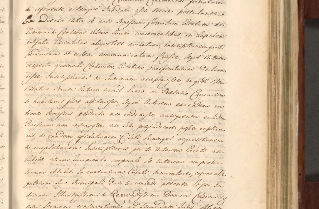 Zdjęcie nr 711 dla obiektu archiwalnego: Acta actorum episcopalium R. D. Casimiri a Łubna Łubiński, episcopi Cracoviensis, ducis Severiae ab anno 1714 ad annum 1719 conscripta. Volumen II
